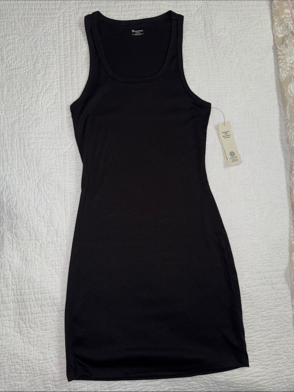 NWT No Boundaries Black Tank Mini Dress Size M
